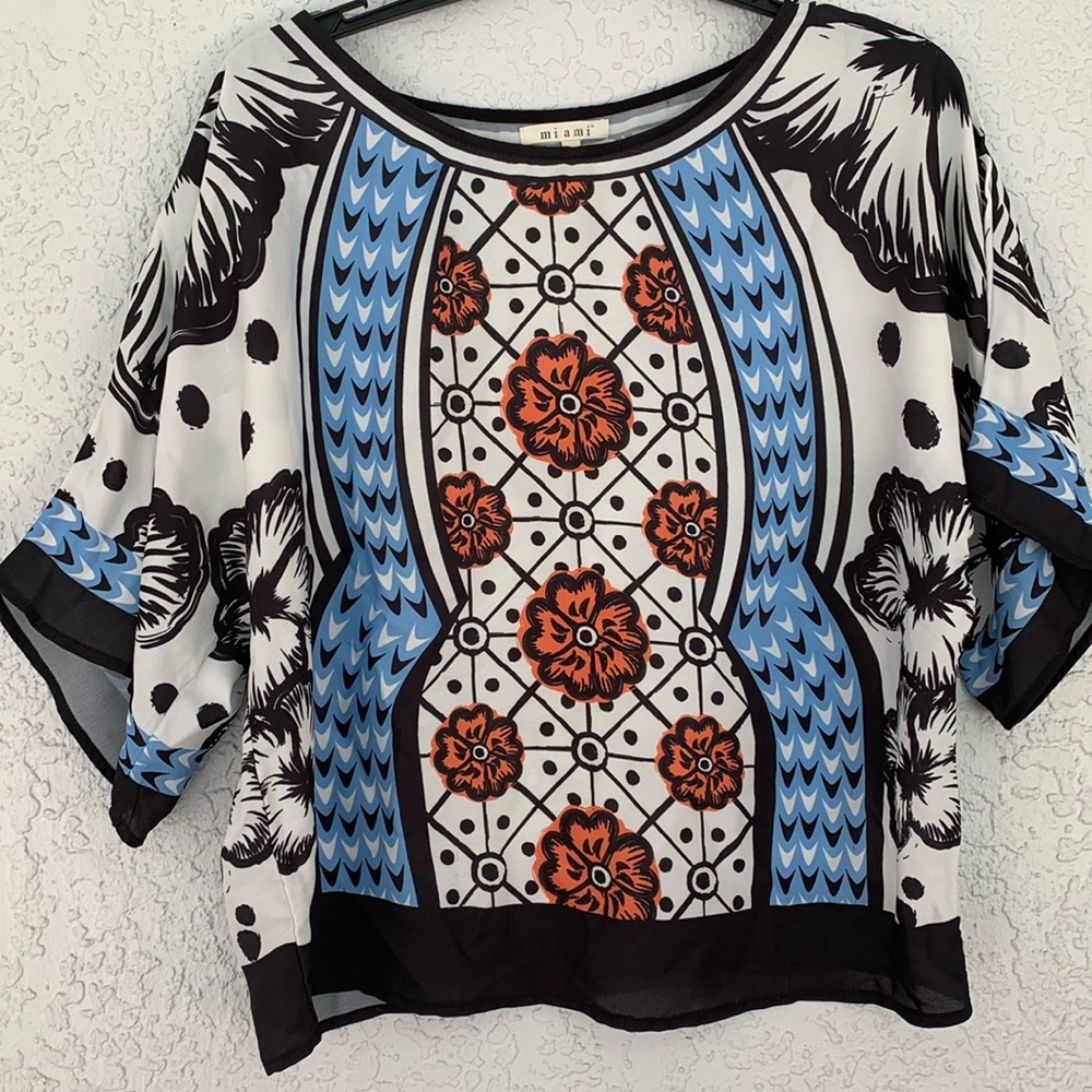 MIAMI BRAND COLORFUL BOHEMIAN TOP